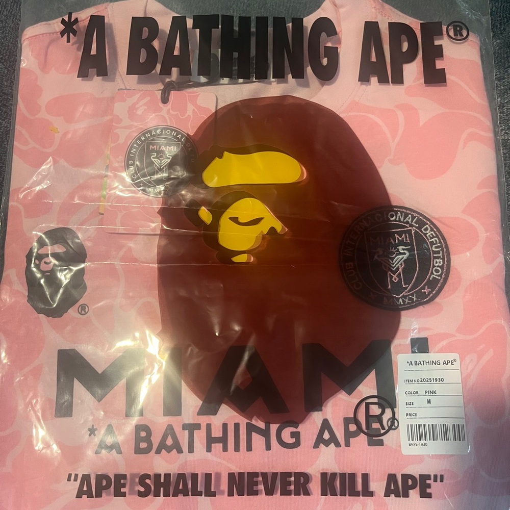 Bape Pink Graphic T-Shirt
